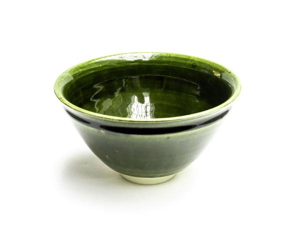 Japan Oribe green Tenmoku Matcha-Schale